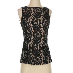 Banana Republic Black Floral Lace Mini Dress